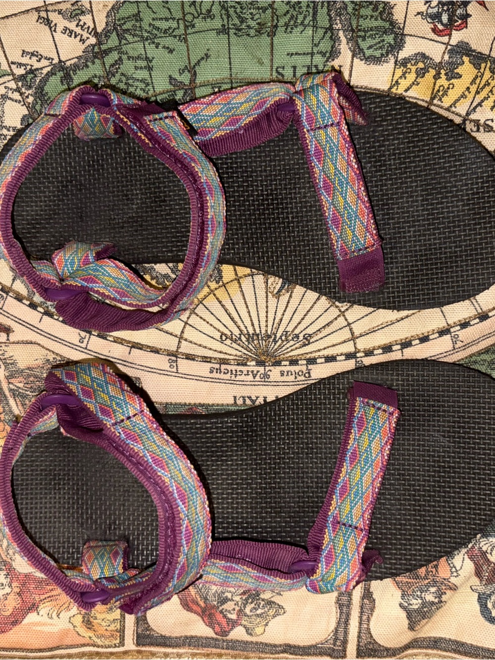 Teva Purple Multicolor Strap Sandals